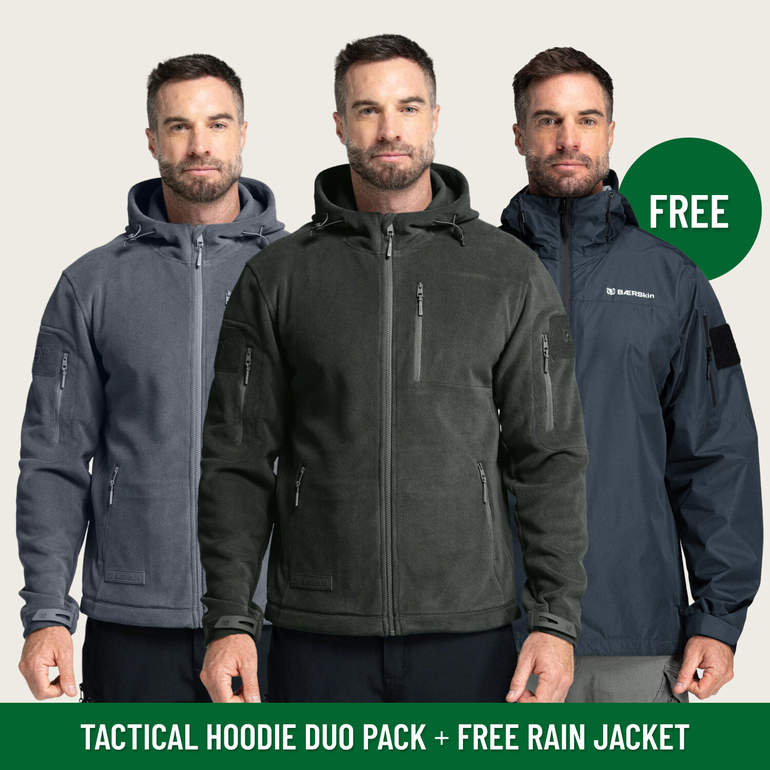 HOODIE 2PK + FREE RAINJACKET