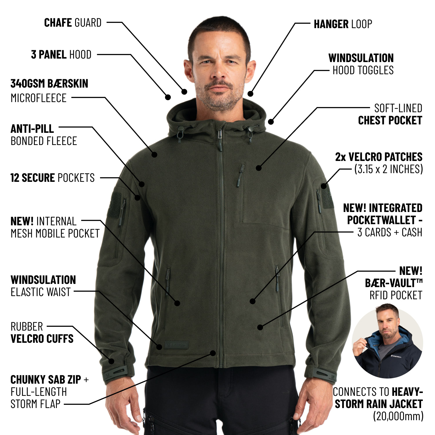 BÆRSkin Tactical Hoodie 5.0